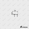 CI-P4262 Door Stop 32 - 35mm (110 suite), 38mm (120 suite) - Criterion Industries -