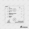 Centre Glaze Drilling Jigs - Platinum & Definium 90 - Centre Glaze Drilling Jigs - Platinum & Definium 90