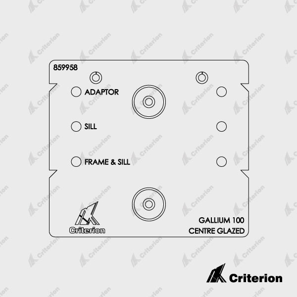 Centre Glaze Drilling Jigs - Gallium 100 Cut down on labour and fabrication time with the Criterion range of Drilling Jigs. Providing a safe and foolproof solution for fabricating aluminium window and door frames, Drilling Jigs feature: Round knuckles tha