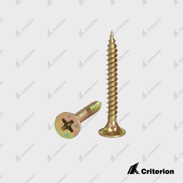 Bugle Head Screws Bugle head needle point screws are specifically designed for installing plasterboard wall lining to timber studs. With superior trade quality, the bugle head countersinks without ripping the paper. Use for fixing to timber or thin steel.
